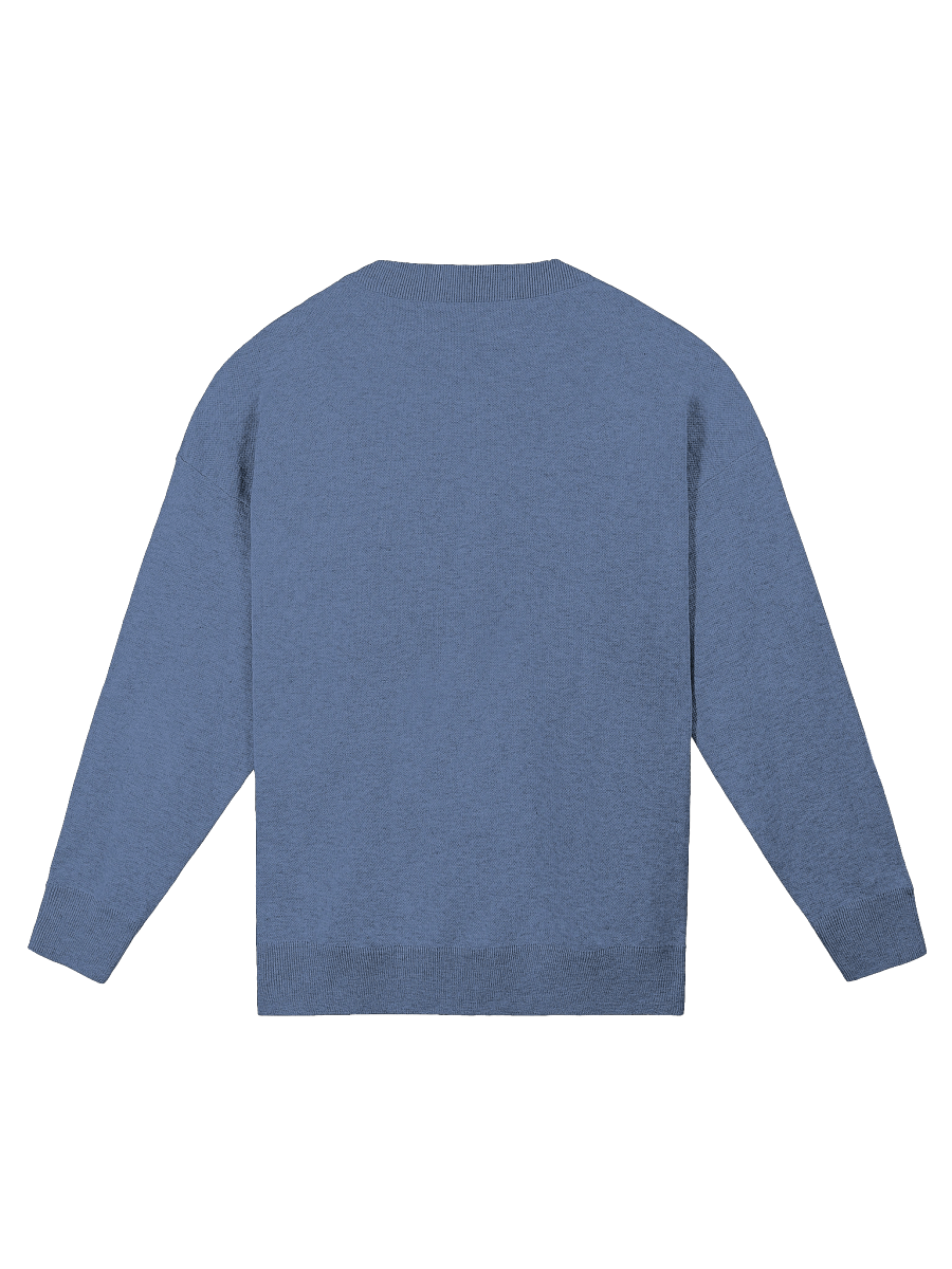 Minimalist Swan Jacquard Sweater – 4-Color Relaxed Knit Pullover product image (9)