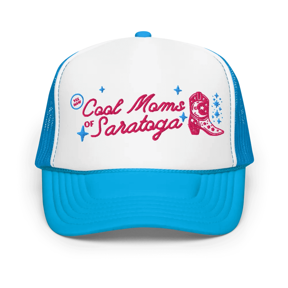 Cool Moms of Saratoga Cowboy Boot Trucker Hat product image (1)