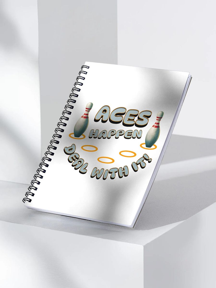 Aces Happen Deal With It Spiral Notebook product image (3)