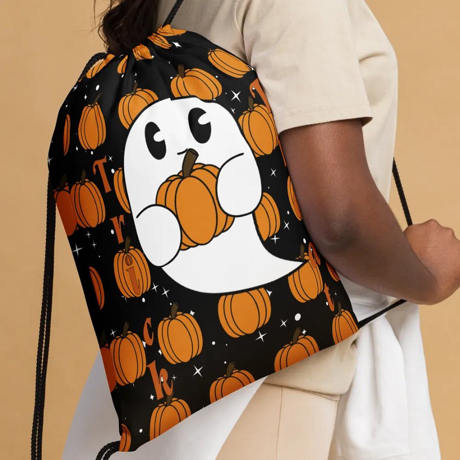 Spooky All-Over Drawstring Bag product image (4)