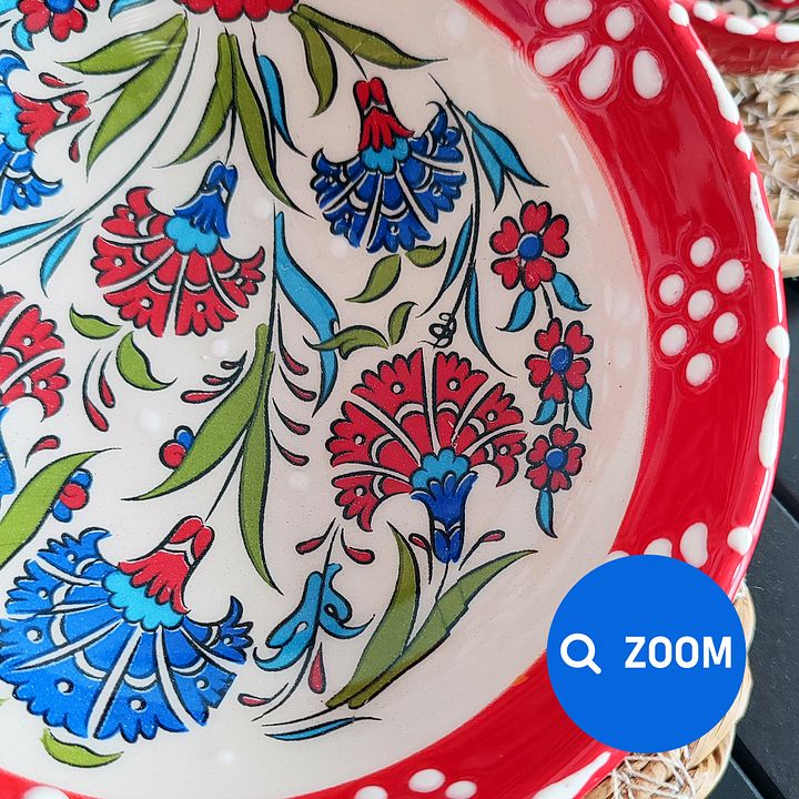 Ceramic snack bowl set, 7 pieces — handmade pottery, handmade ceramic, home decor, handmade gift, Turkish ceramic product image (2)