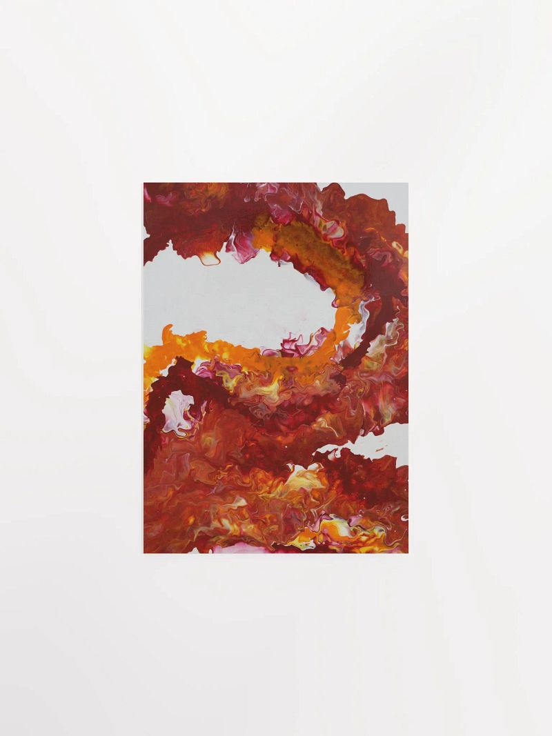 Acrylic Pour Printed Matte Poster - #05MO Design