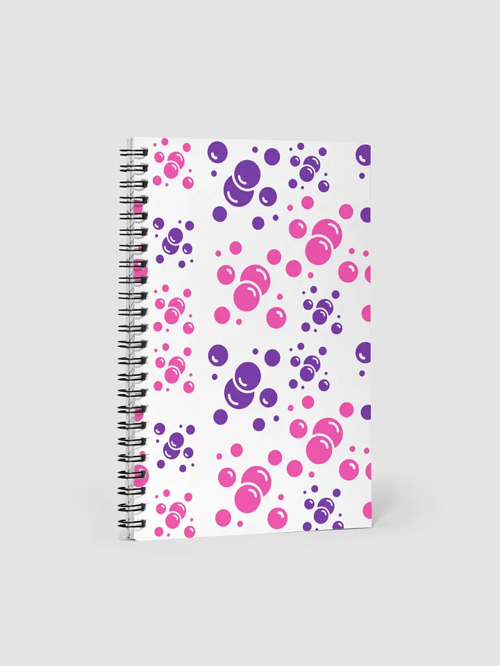 Purple And Pink Fizzles - Artistic Design Spiral Notebook product image (1)