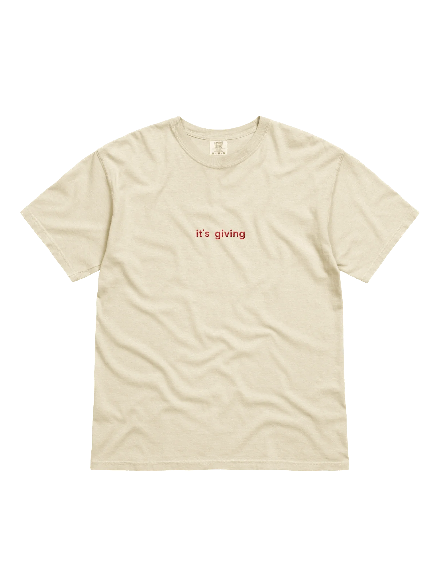 it's giving Embroidered Tee - Light Colors product image (1)