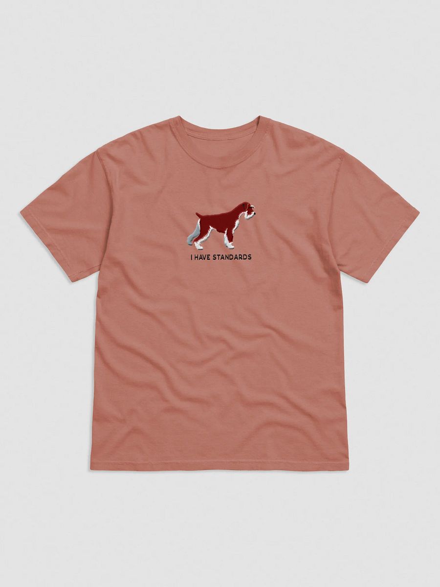I Have Standards T-Shirt(Embroidered) of a Standard Schnauzer(Chocolate) product image (17)