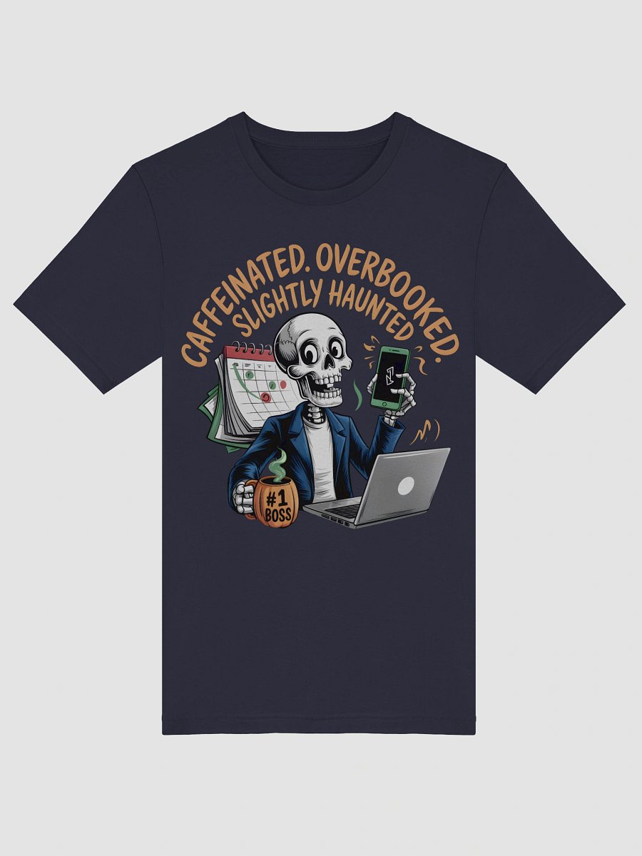 Caffeinated Boss Skeleton T-Shirt product image (32)