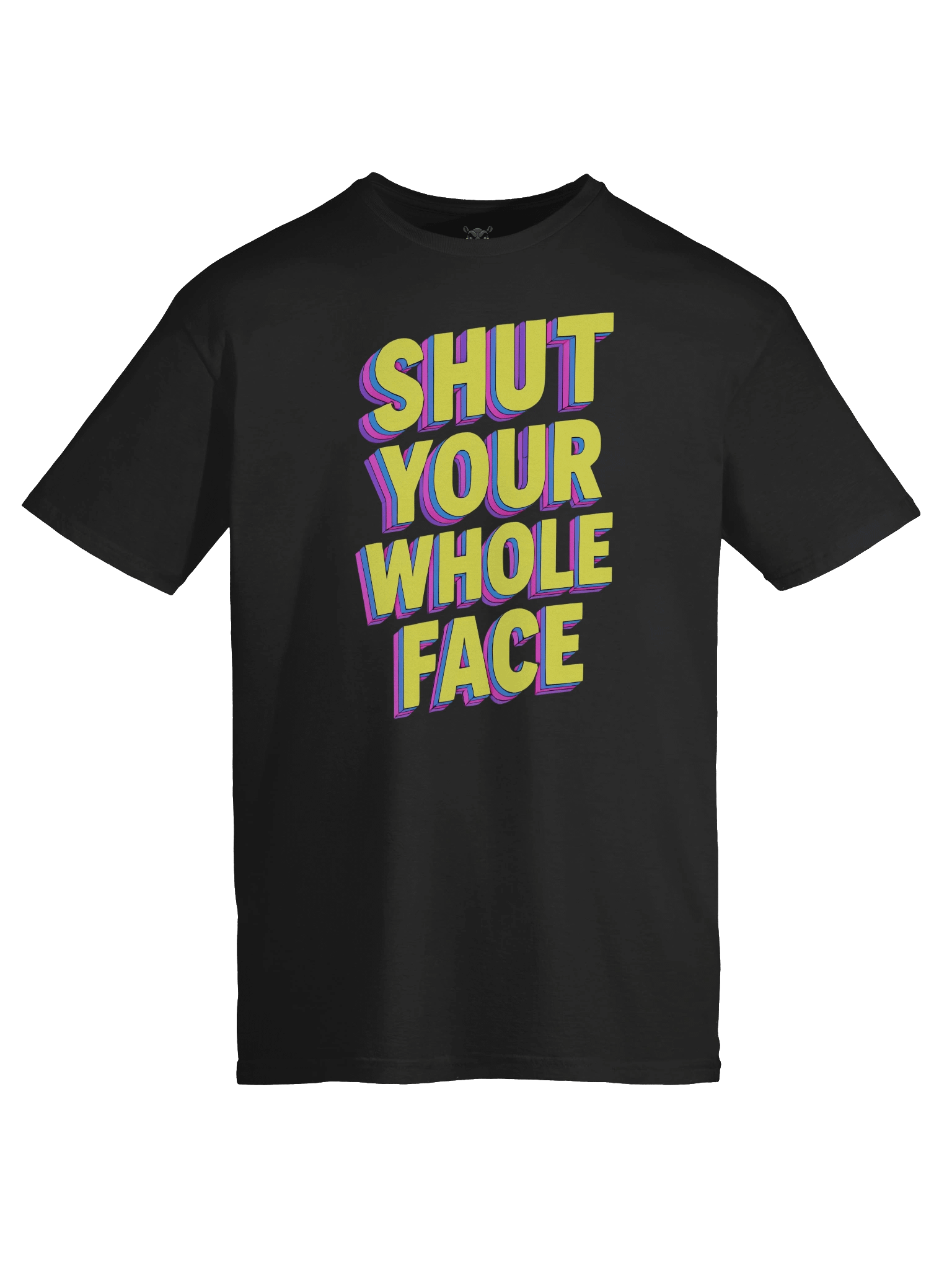 "Shut Your Whole Face" T-Shirt – Retro 80’s MTV Graphic Tee | Funny Sarcastic Bold Statement Shirt product image (3)