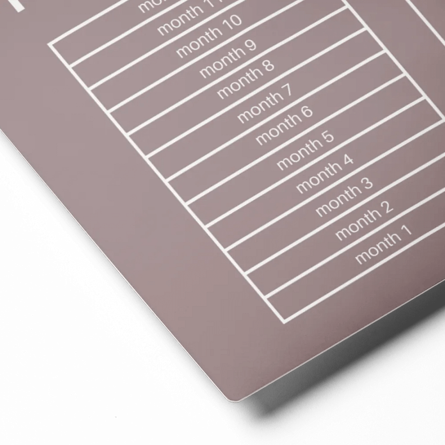 ANNUAL RENT TRACKER (white design 15) product image (2)
