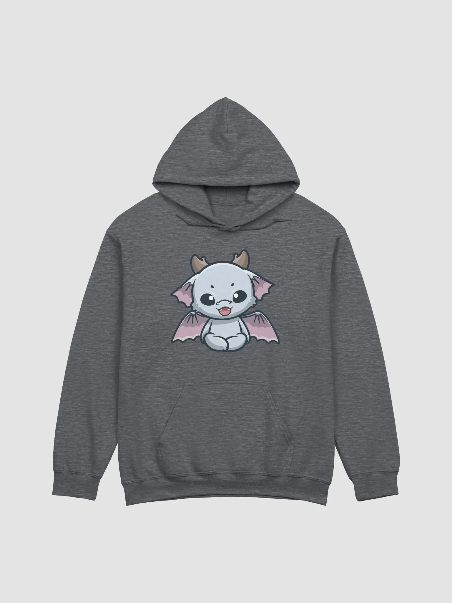 Cute Lil'Dragon Hoodie (Heather Gray) product image (1)