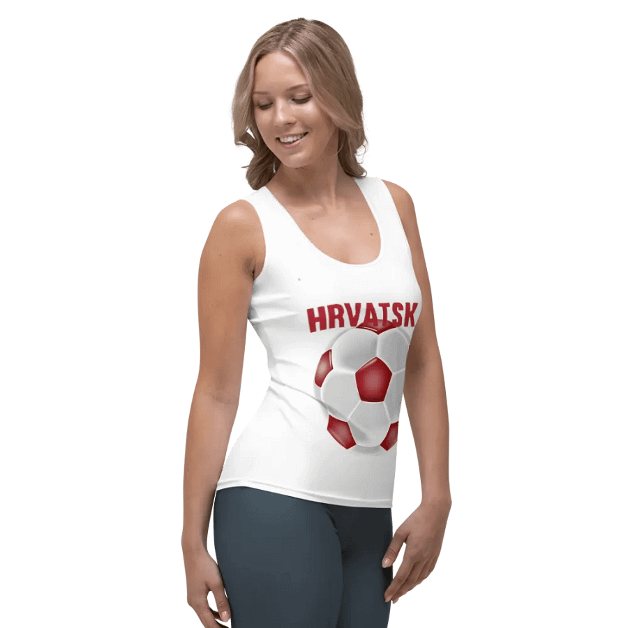HRVATSKA Women's Soccer Ball Tank Top product image (4)