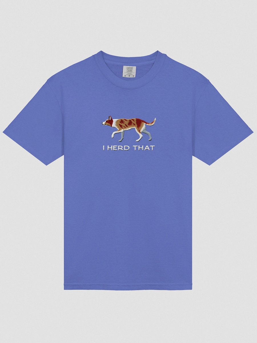 I Herd That T-Shirt(Embroidered) of an Australian Koolie(Red Merle Tricolor) product image (33)