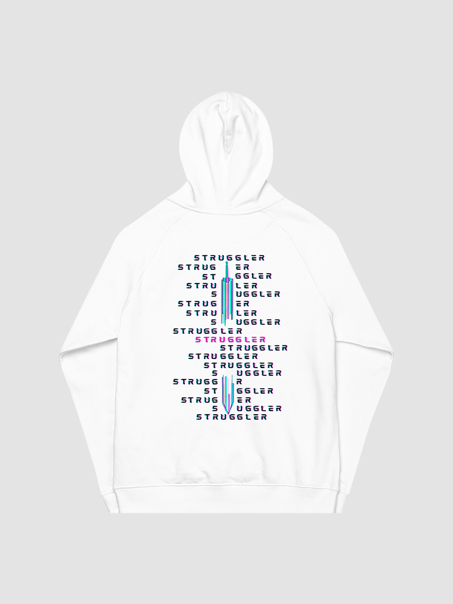 "Struggler" Eco Raglan Hoodie [LIGHT] product image (1)