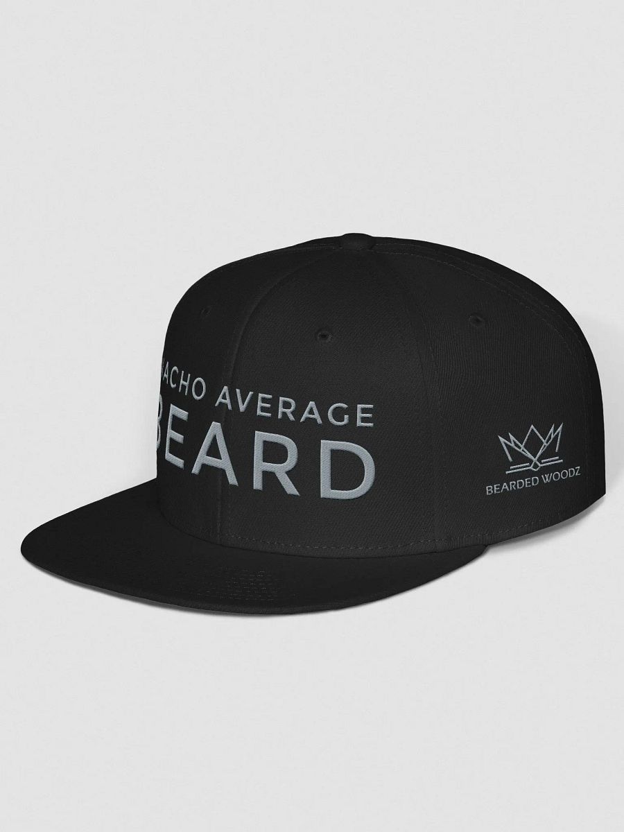 Nacho Average Beard Snapback Cap (Grey Embroidery) product image (2)