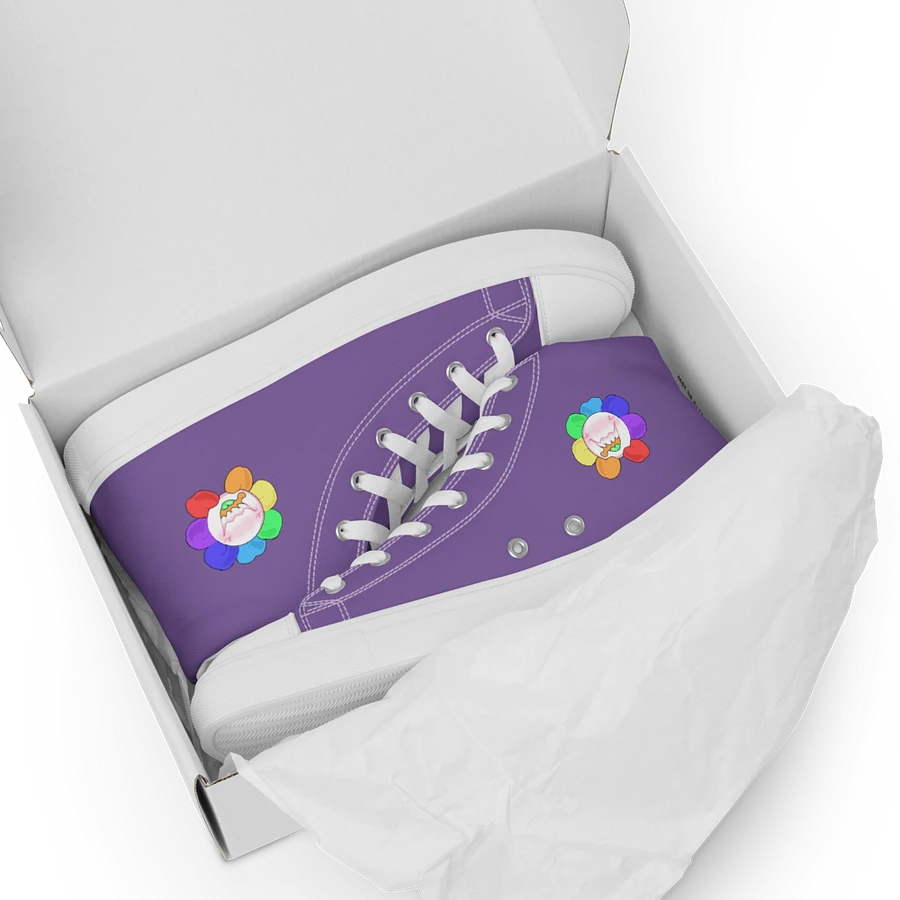 Purple and White Flower Sneakers product image (6)