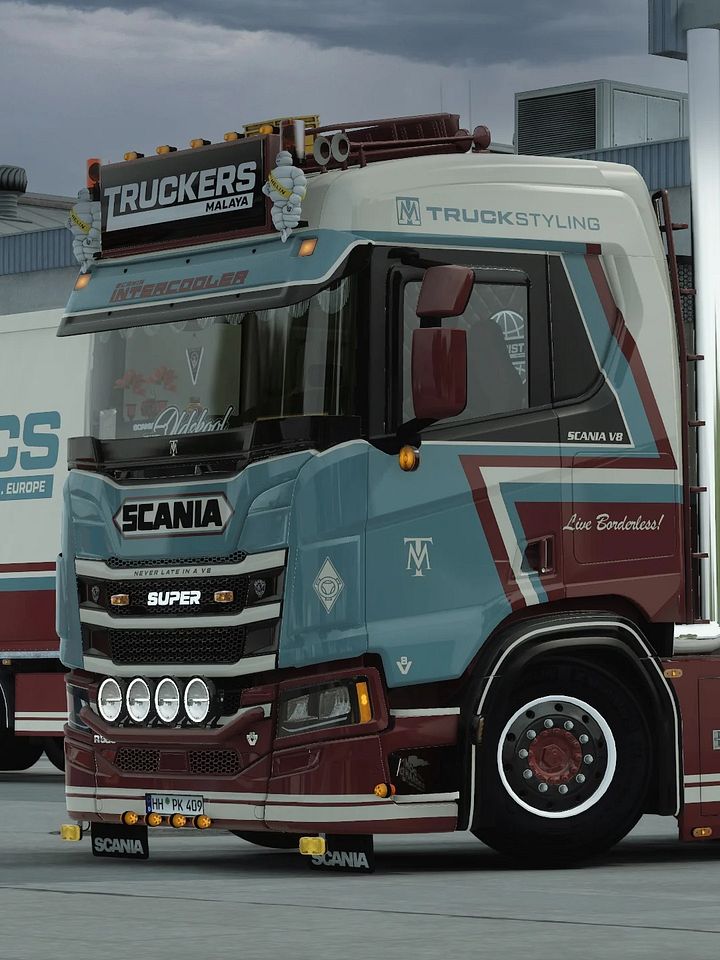 Early Access! ETS2 TM Scania R & S Next Gen 2016 Skin Pack (Glossy & Matte) Changeable Multicolor Skin Pack + Trailer skin product image (1)