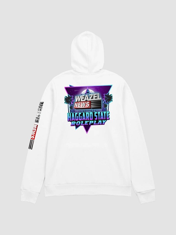Bella+Canvas Weazel News HSRP Supersoft Hoodie (White) product image (2)
