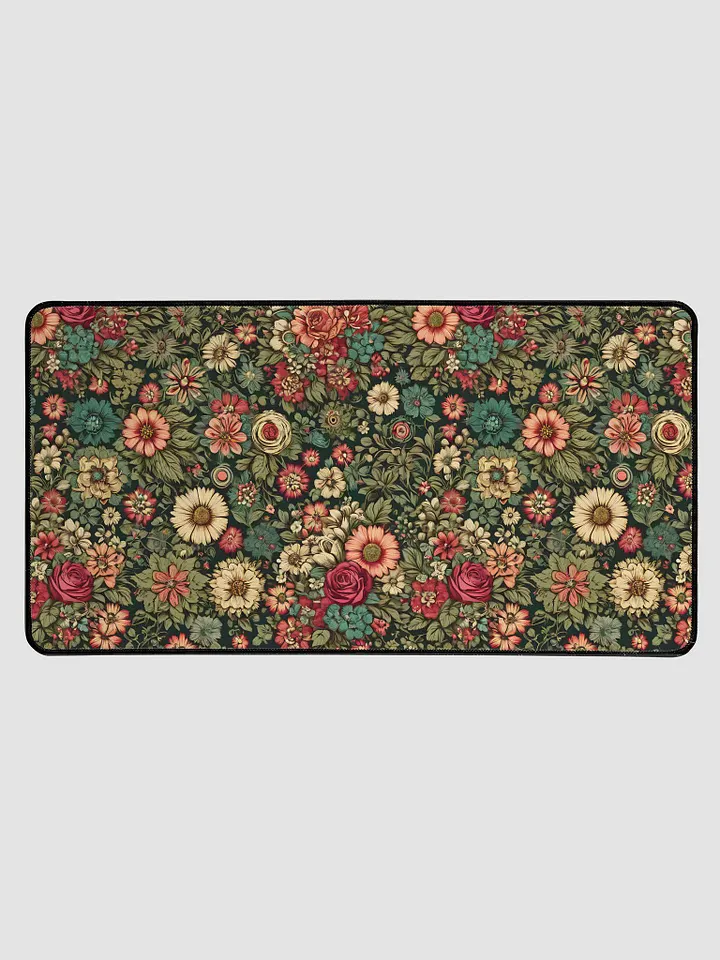 Desk Mat (31.5x15.5 inches) - Wilted Boho Floral Design product image (1)