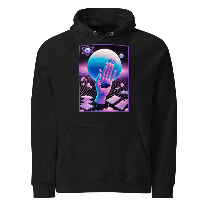 [Hand of Mysteries] - Unisex Eco Raglan Hoodie product image (1)