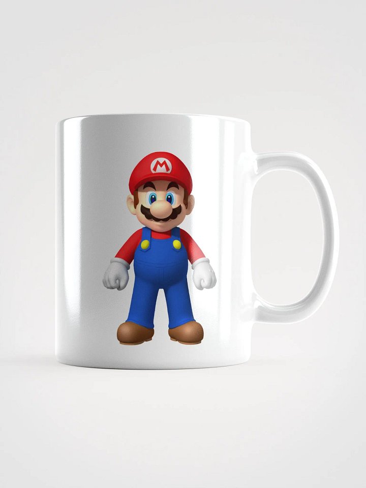 White Glossy Mug Mario product image (2)
