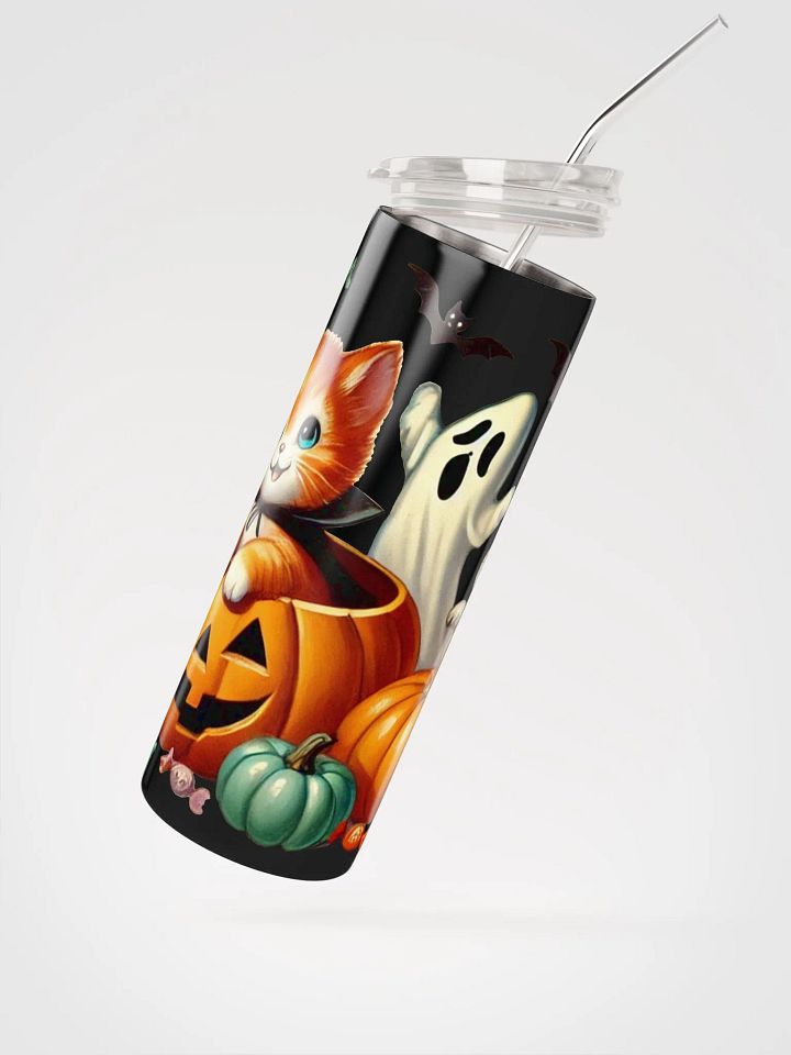 Kittens and Ghost Halloween Tumbler product image (2)