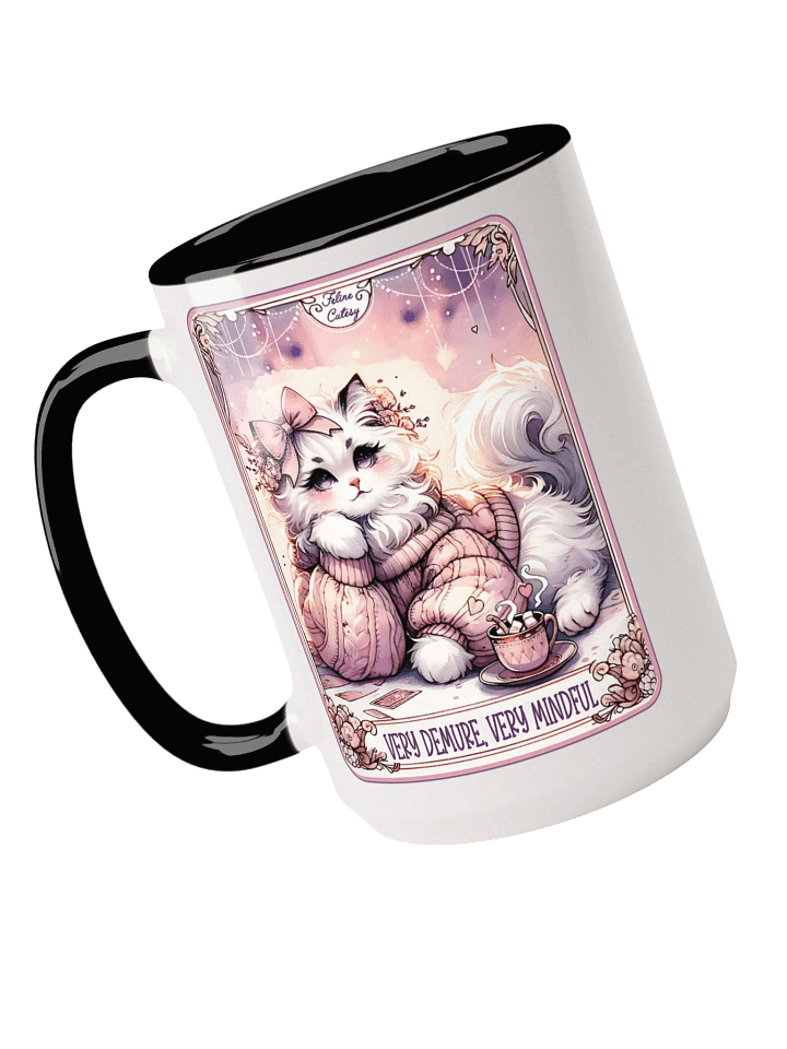 Cozy Cat Mindfulness Mug – 15oz product image (1)