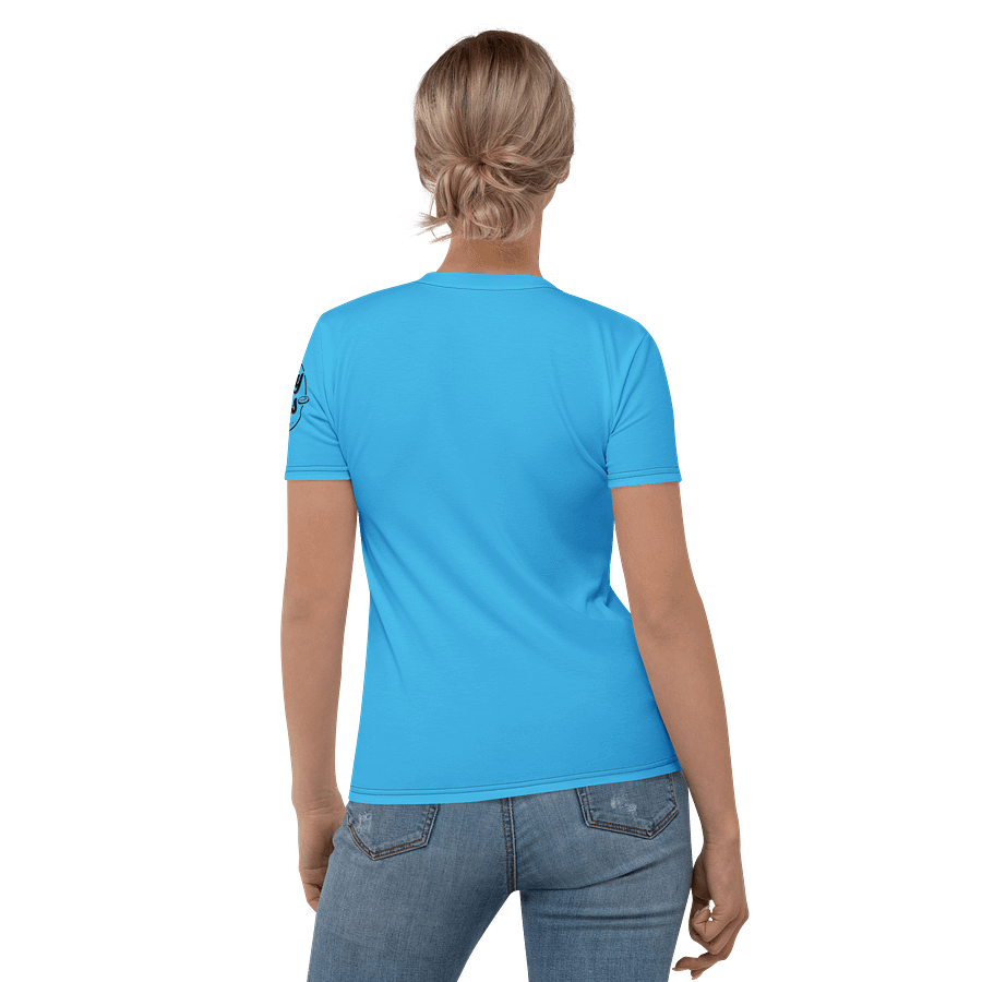 Fancy Lads Women's Blue T-shirt "I Got 99 Problems But A Disc Ain't 1" product image (6)