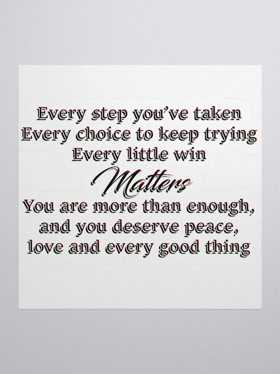 Positivity - Every Step Sticker product image (2)