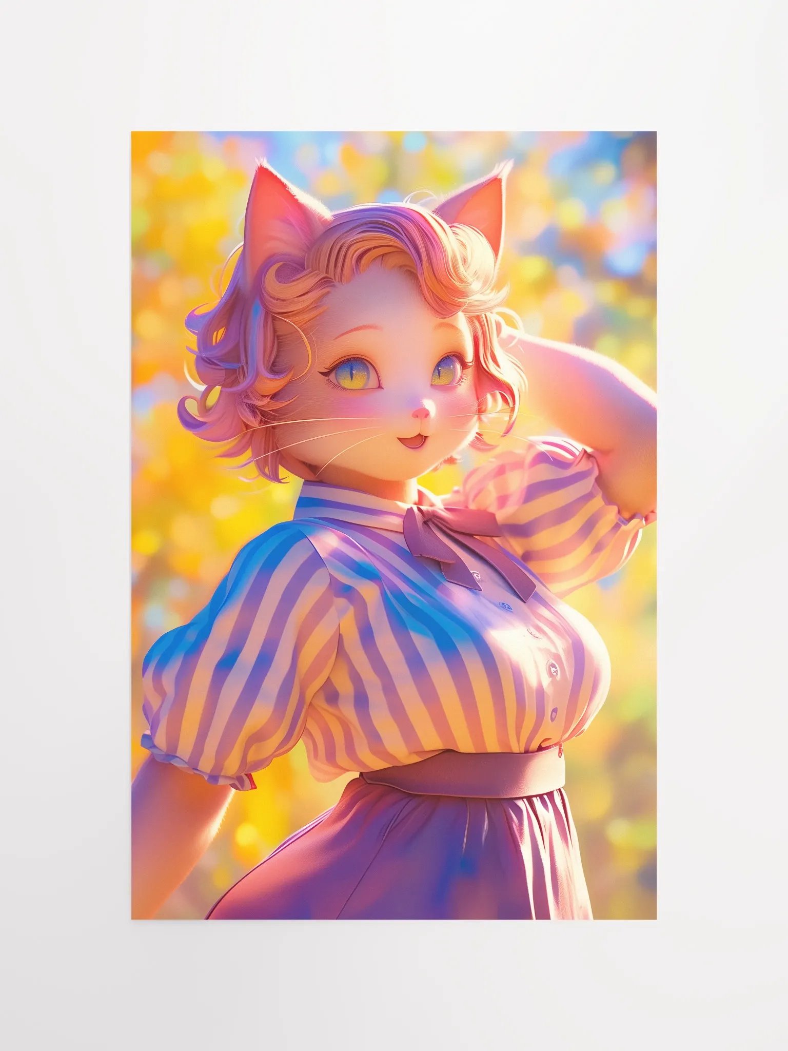 Golden Autumn Catgirl Poster product image (4)
