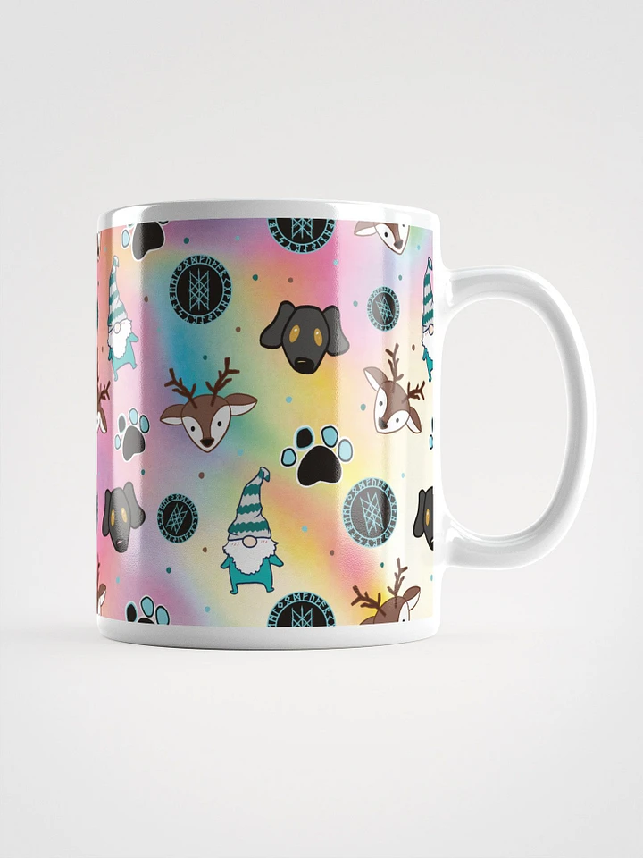 PRIDE Pastel Rainbow Stream Pattern Glossy Mug product image (1)