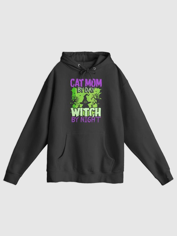 Cat Mom By Day Witch By Night Pullover Hoodie product image (2)