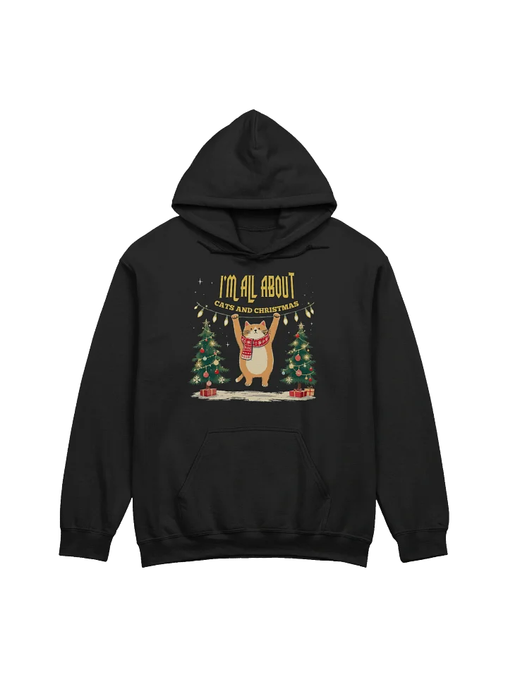 All About Cats and Christmas – Festive Lights Hoodie product image (13)