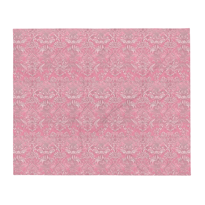 Pink Damask Blanket product image (1)