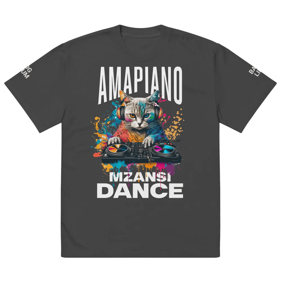 Amapiano Oversized Premium Oversized Faded T-Shirt product image (2)