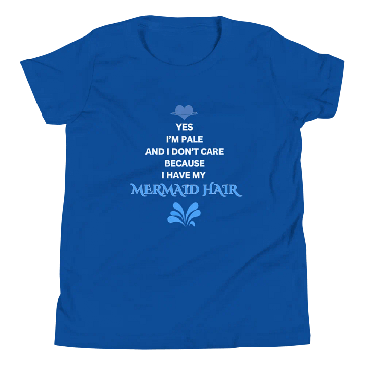 Youth T-Shirt Yes I'm Pale...MERMAID HAIR product image (1)
