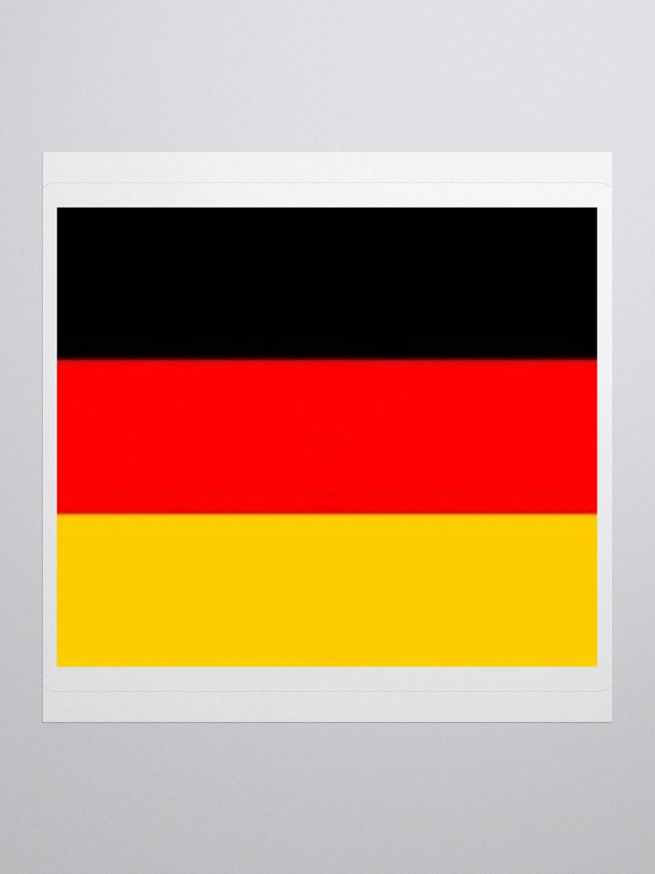 Germany Flag Sticker | Black Red Yellow Design | Durable Vinyl | 3 Sizes product image (1)