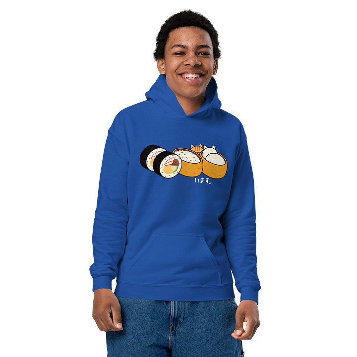 Inari Sushi and Futomaki Cat - Unisex Youth Hoodie product image (2)