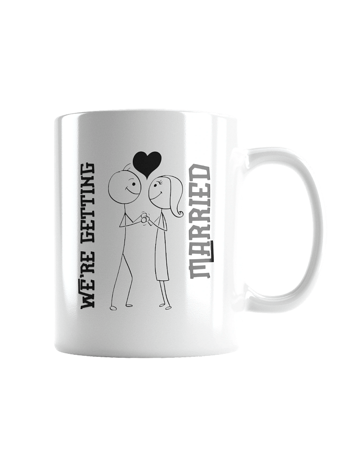We’re Getting Married! – Cute Stick Figure Engagement Mug product image (6)