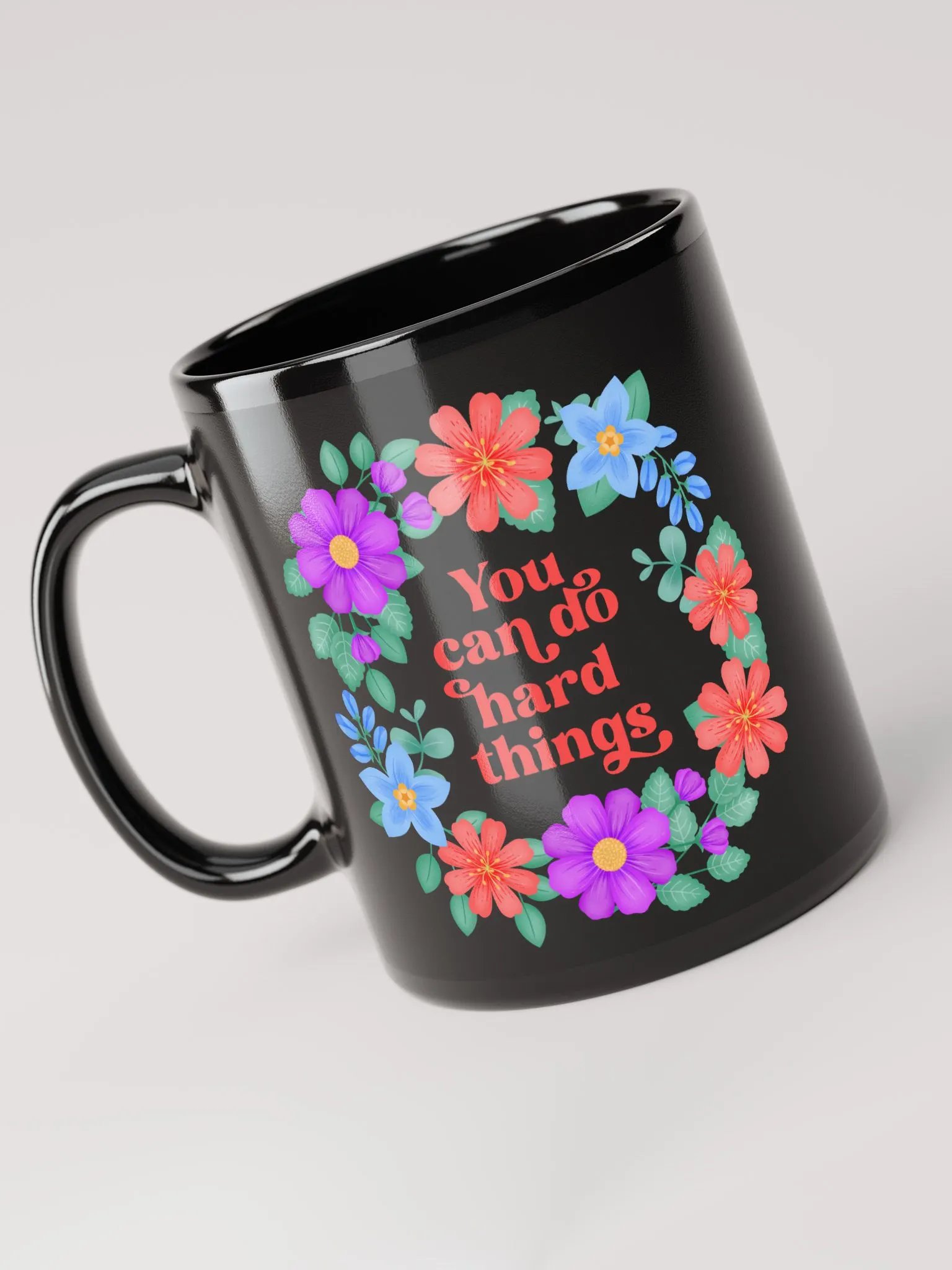 You can do hard things - Black Mug product image (3)