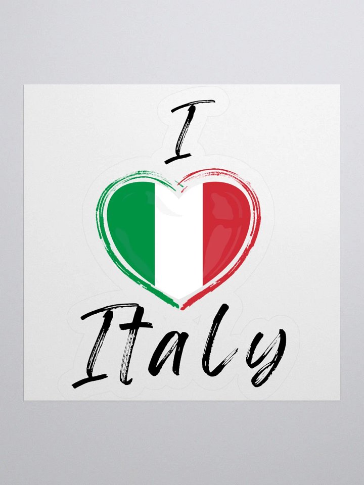 I Love Italy Sticker product image (3)