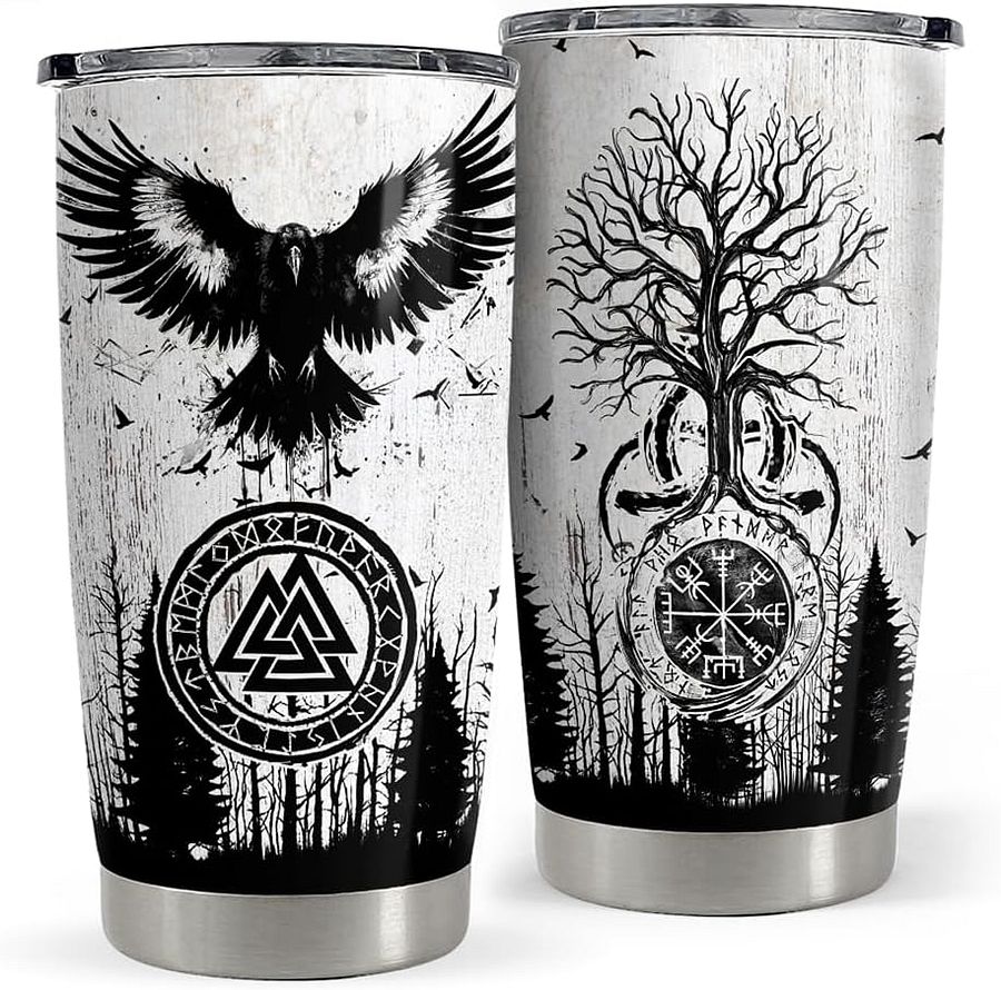Viking Tumbler 20oz Stainless Steel Insulated Coffee Travel Mug - Bold, Durable, and Ready for Battle product image (1)