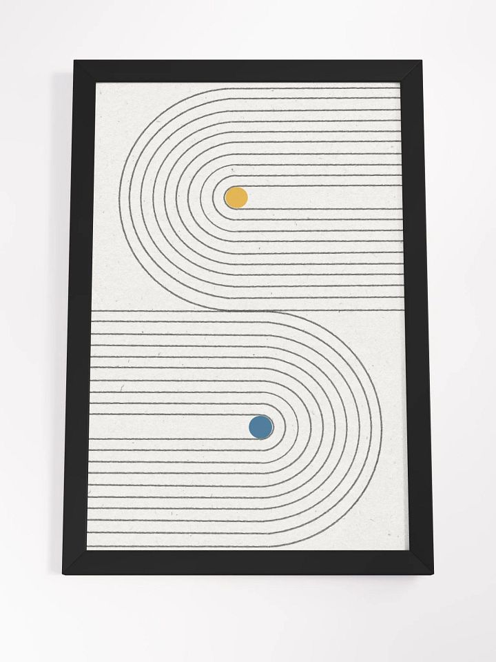 Concentric C Minimalist Poster | Modern Abstract Wall Art product image (2)