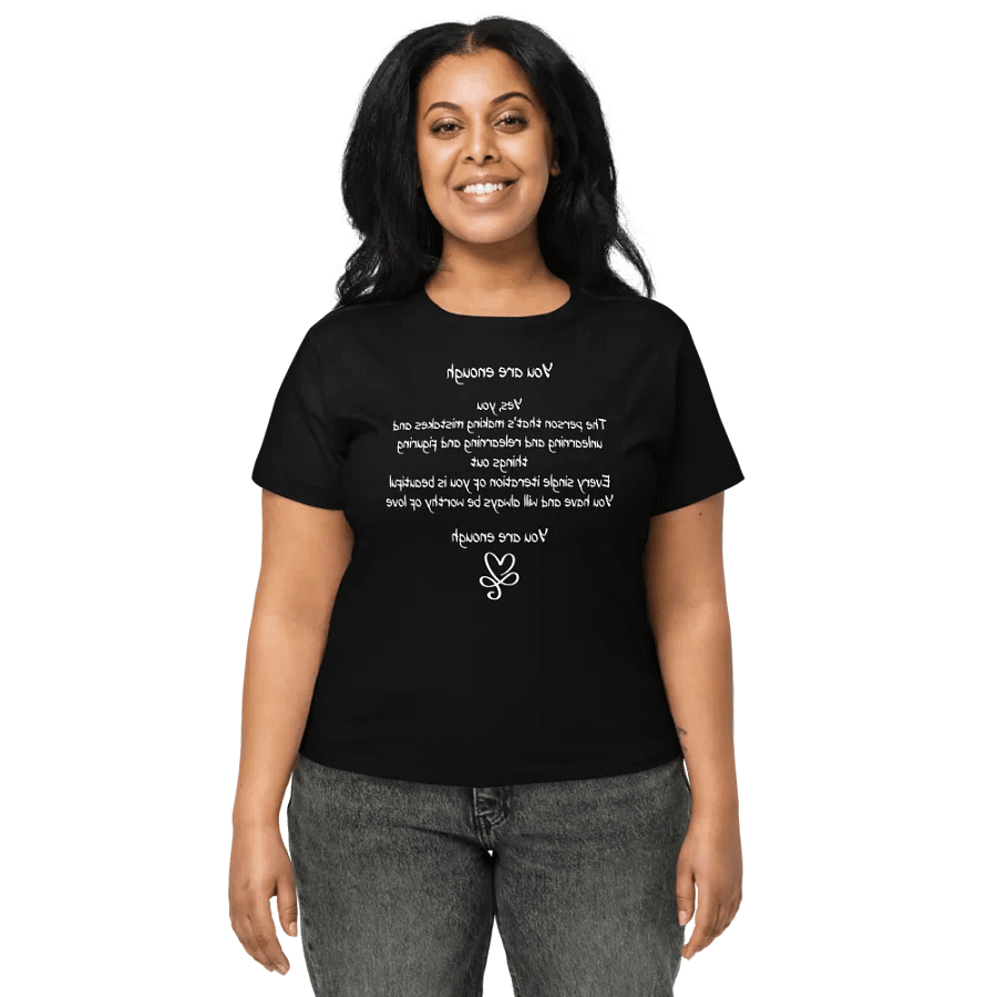 Printed Short T-Shirt - You Are Enough product image (1)
