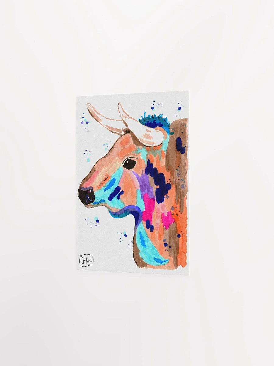 Chaos Bull Watercolour Print product image (2)