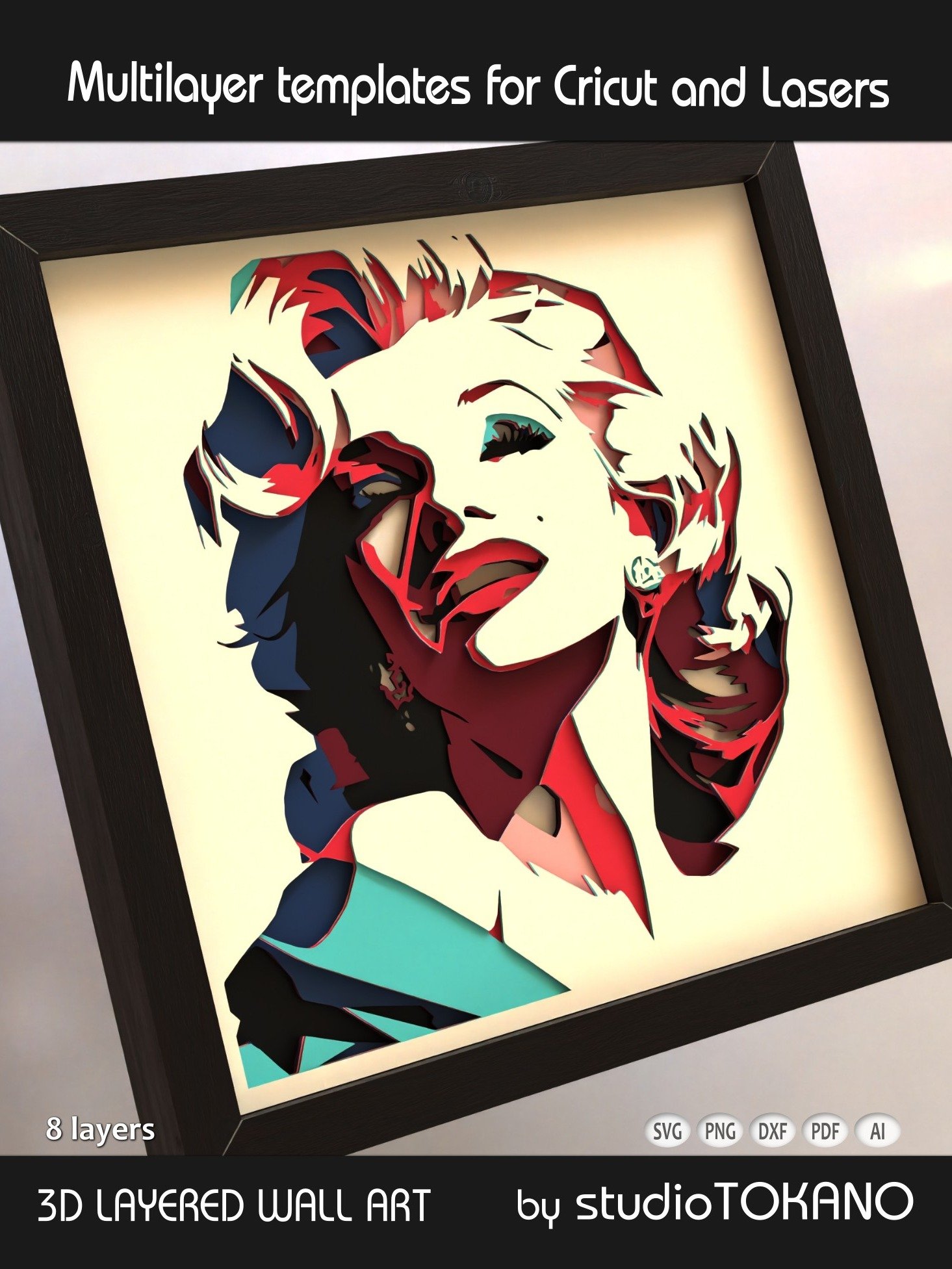Marilyn Monroe Cardstock Laser Cut product image (2)