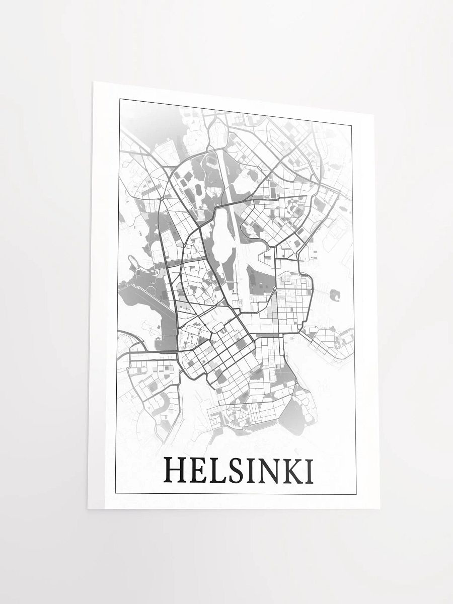Helsinki, Finland, city map print product image (15)
