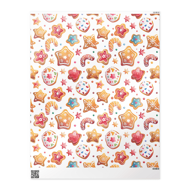 Christmas Star Cookies Wrapping Paper product image (2)