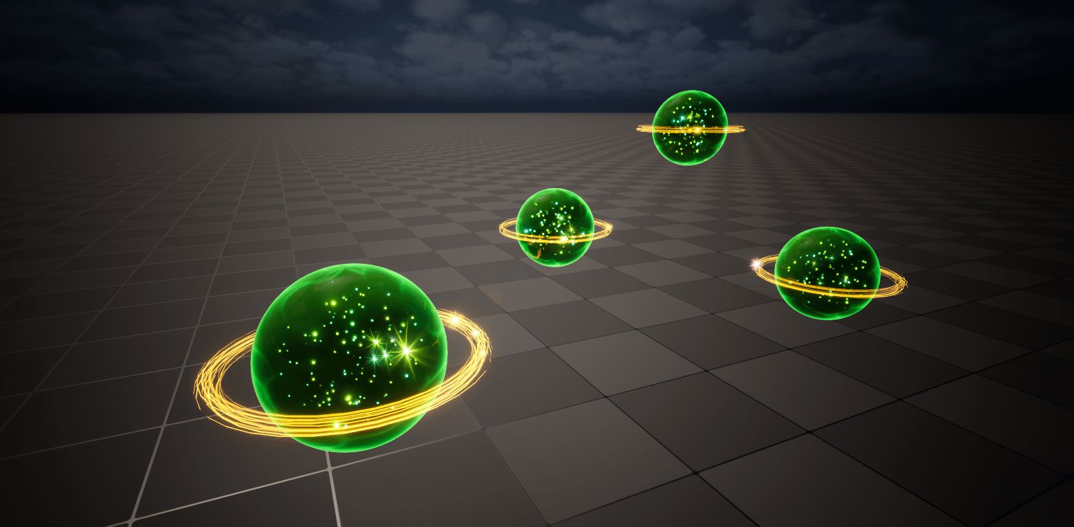 Glowing Ring Orb VFX in Unreal Engine 5.6 Niagara product image (1)