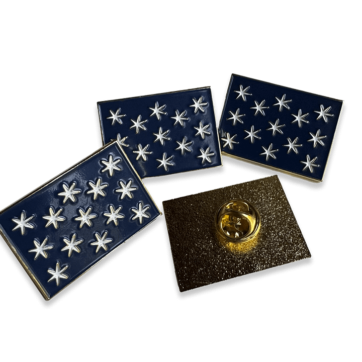 No Kings Label Pin product image (1)