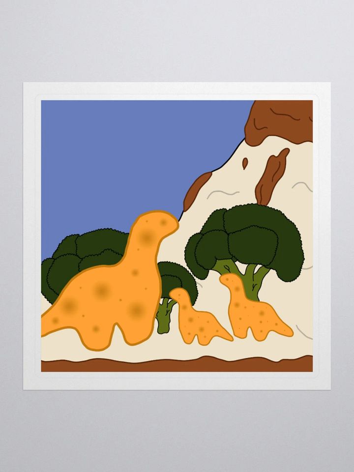 Landscape dino nug sticker product image (3)