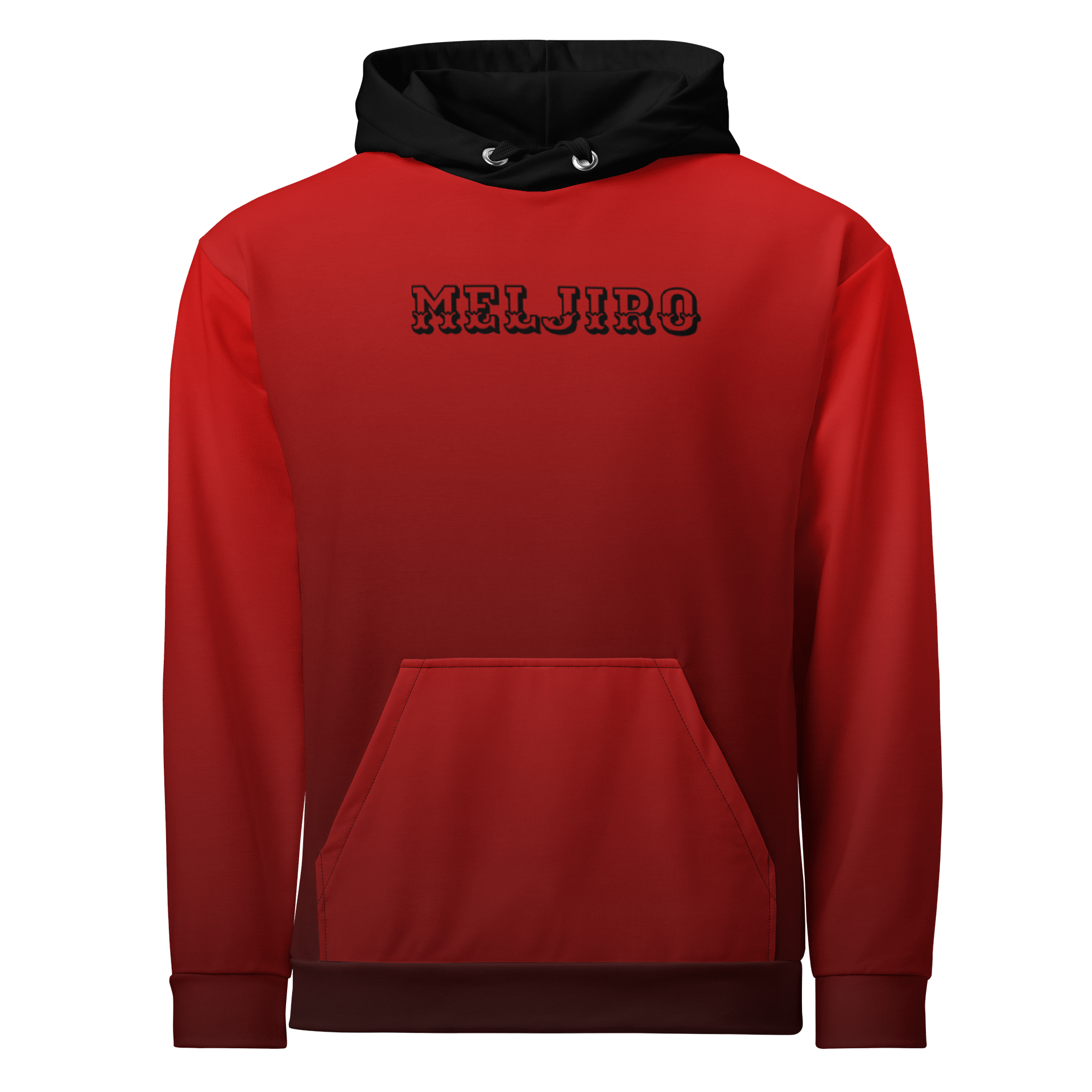 Meljiro Red Gradient Hoodie – Heat in Every Thread product image (1)